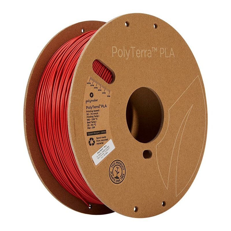 Polymaker PolyTerra PLA Army Rot 1,75 mm 1.000 g