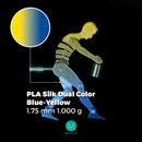 Maertz PLA Silk Dual Color Blue-Yellow 1.75 mm 1.000 g